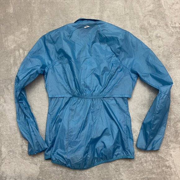 Brooks Running Windbreaker Jacket M Bright Blue Shelter Technology - Picture 7 of 8